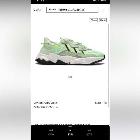 Adidas Ozweego Neon Green - Picture 5 of 5